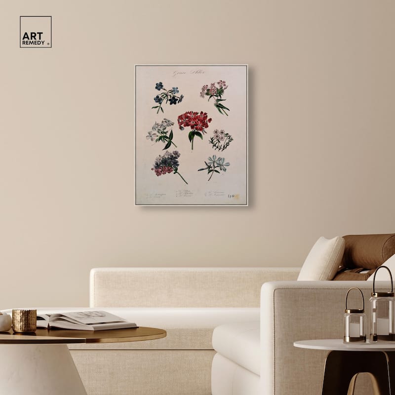 Seven Flowering Plants Canvas by Art Remedy
