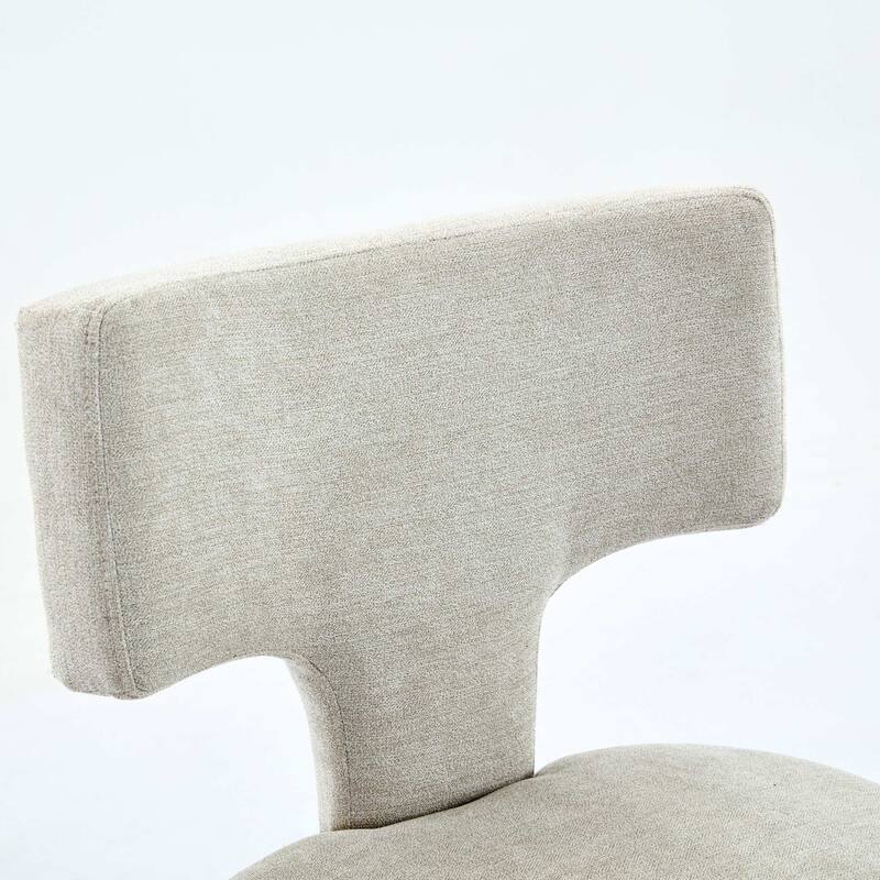 GDF Studio - Arlena Linen Upholstered Counter Height Stools with Curved Wing Back and Copper Nailhead Trim (Set of 2)