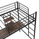 preview thumbnail 5 of 5, Twin Size Metal Loft Bed with Desk and Storage Shelves for Kids, Boys and Girls
