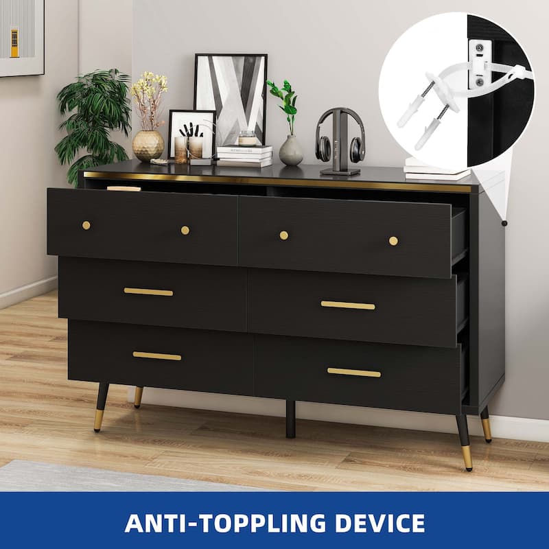 Moasis Modern 6/7 Drawer Chest Drawers Furniture Storage Cabinet For Bedroom Living Room