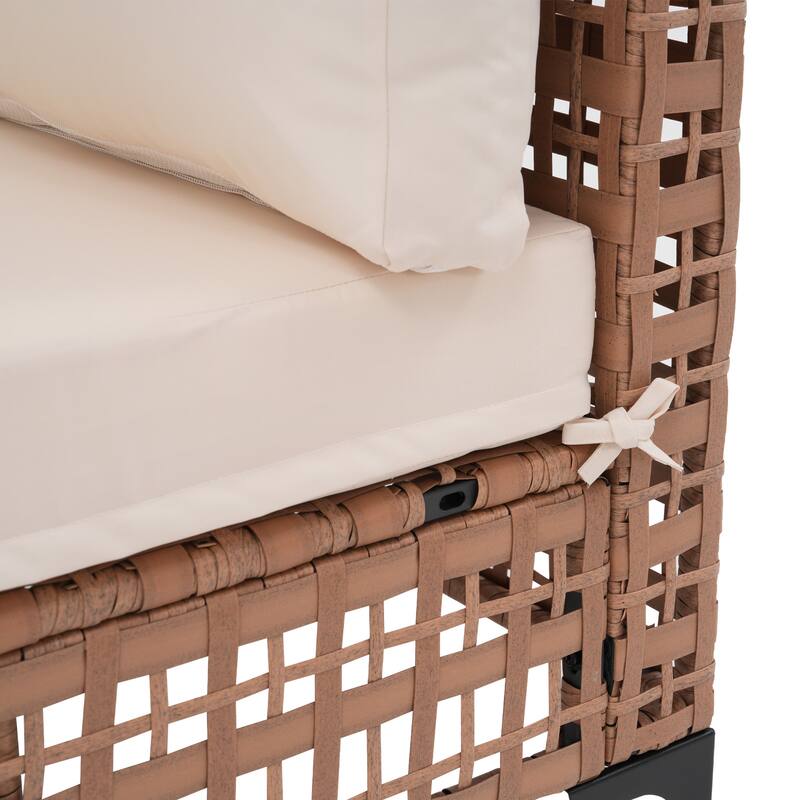 Outdoor Patip Sectional Seating Group with Cushions