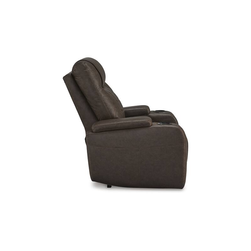 Signature Design by Ashley Schooner Rocks Power Recliner with Adjustable Headrest