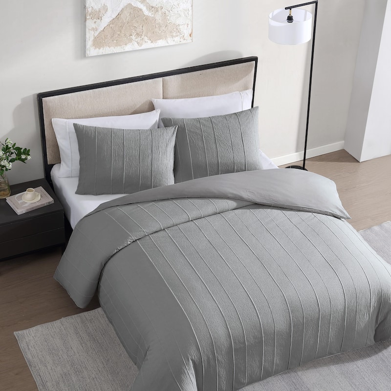 Vera Wang Woven Tucks Reversible Comforter Set