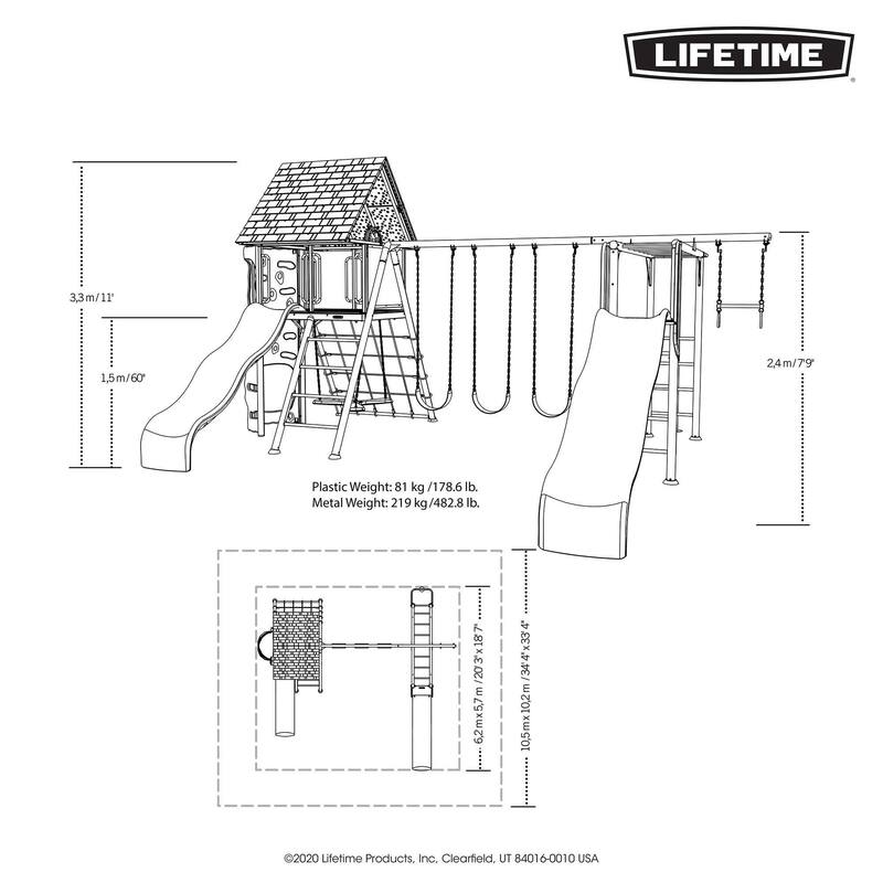 Lifetime Big Stuff Deluxe Swing Set, Primary