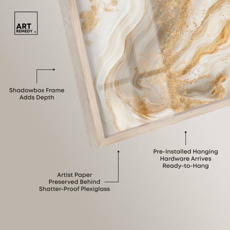 Gold Vein Shadowbox by Art Remedy