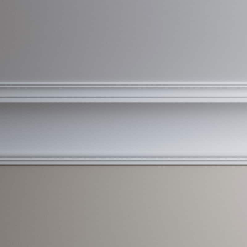 2 3/4"H x 4 3/8"P x 96"L Anton Crown Moulding - 1-Pack