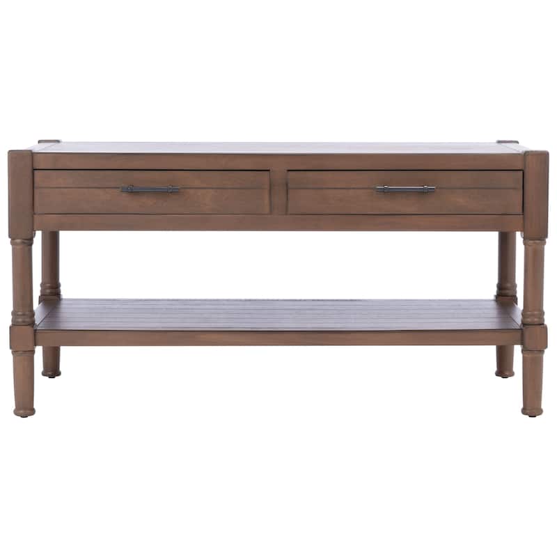 SAFAVIEH Filbert 2-Drawer Bottom Shelf Coffee Table - 37.8" W x 19" L x 19" H