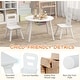 preview thumbnail 38 of 45, Costway Kids Wooden Round Table & 2 Chair Set w/ Center Mesh Storage - See Details