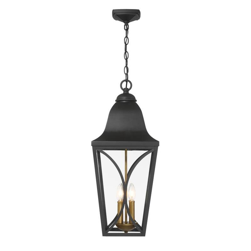 The Great Outdoors 73357 Cardigan 4 Light 11" Wide Outdoor Pendant