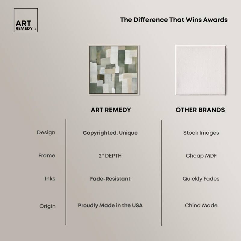 Pale Jade Green I Canvas by Art Remedy