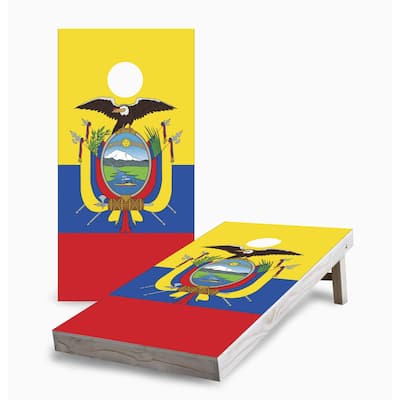 Ecuadorian Flag Cornhole Boards
