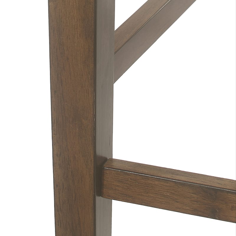 Benner Farmhouse Upholstered Wood Counter Stools (Set of 2) by Christopher Knight Home - 20.00" L x 22.50" W x 41.34" H