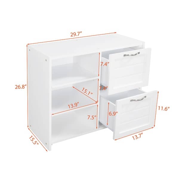 dimension image slide 3 of 12, Versatility Low Twin Size Wooden Kids Bed Loft Bed with Cabinets,Shelves,Storage Drawers,Guardrails and Slide