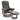 Mcombo Recliner Chair with Ottoman, Fabric Massage Swivel Chair 9099