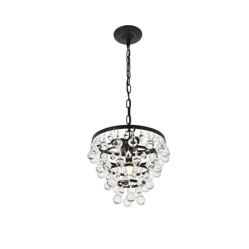 Kora 3-light Crystal Droplet Pendant Lamp