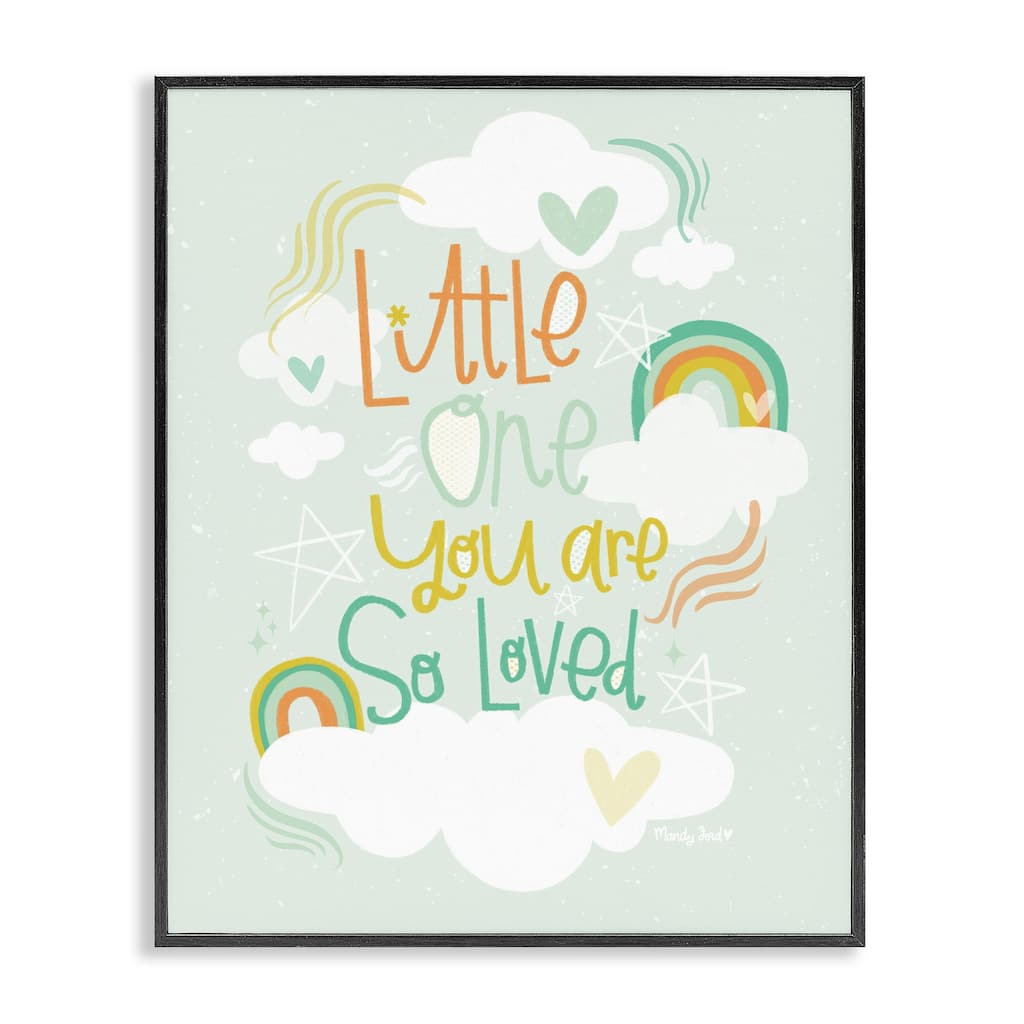 Stupell Little One You Are Loved Framed Giclee Art Design By Mandy Ford Art + Illustration