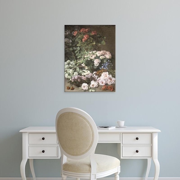 Easy Art Prints Claude Monet's 'Spring Flowers' Premium Canvas Art