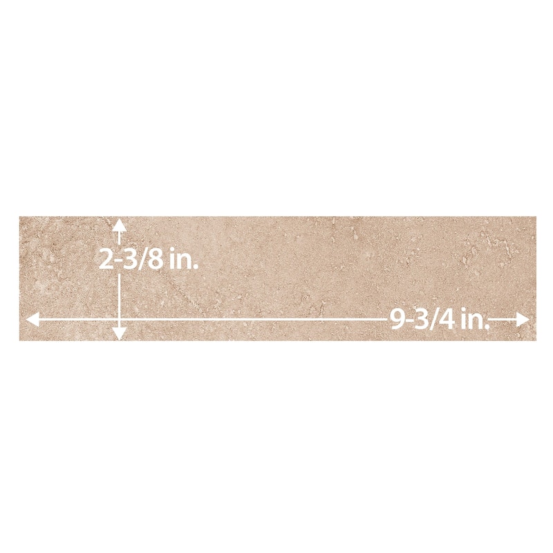 Merola Tile Atlas Brick Cotto 2-3/8" x 9-3/4" Porcelain Floor and Wall Tile