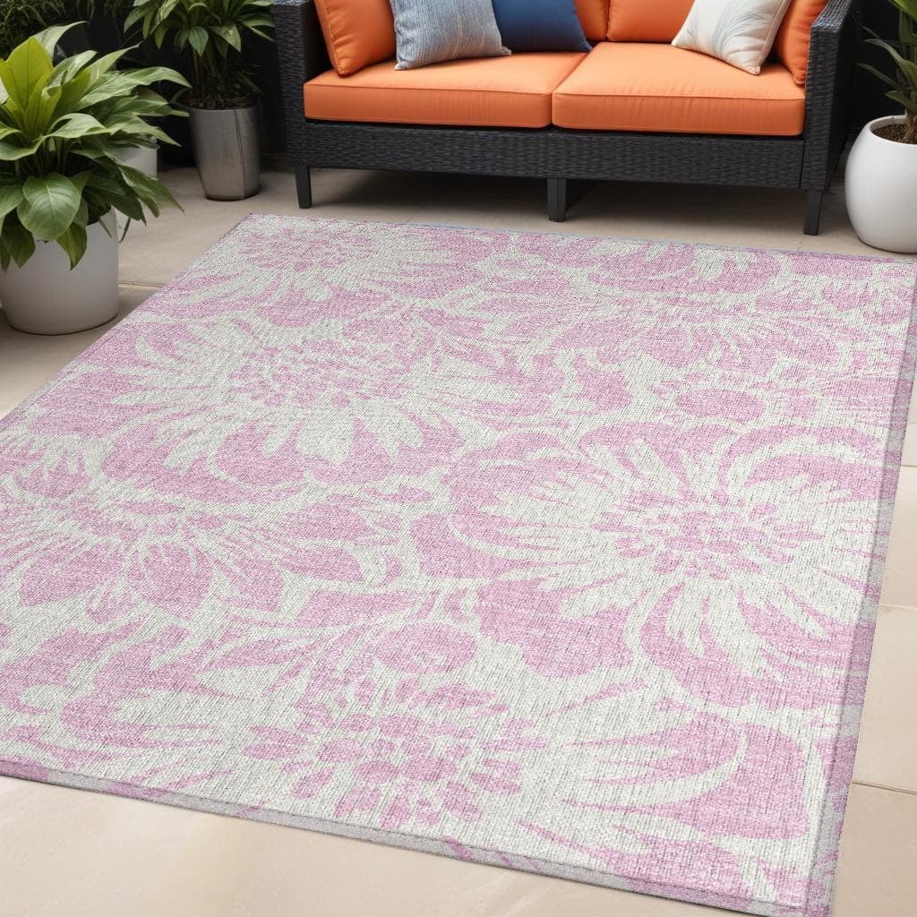 Vamo Botanic Elegance Weather Resistant Classic Meets Modern Outdoor Rug