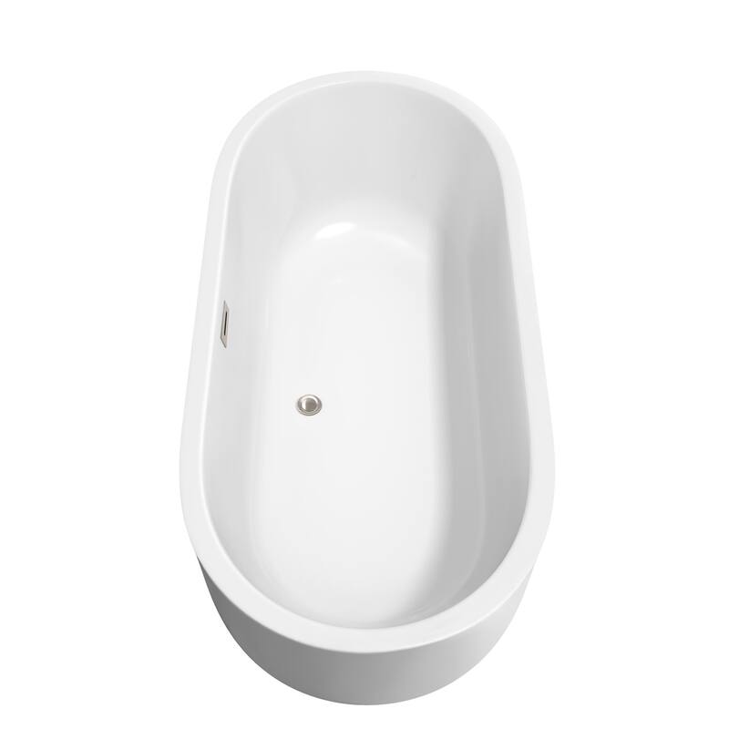 Wyndham Collection Juliette 67" Free Standing Acrylic Soaking Tub with