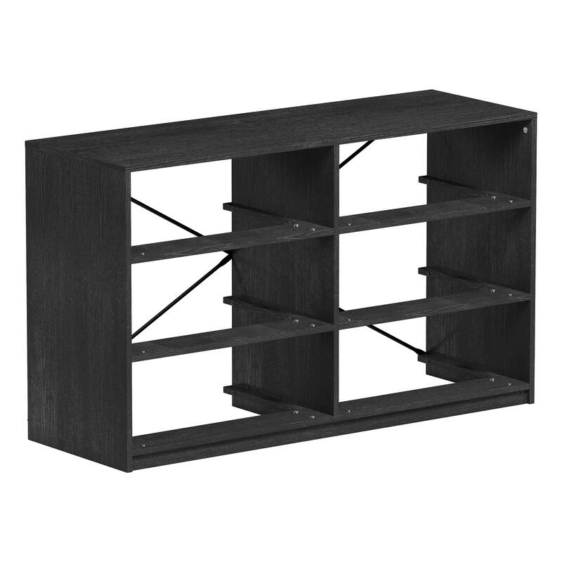 6 Drawer Dresser with Fabric Drawers and MDF Frame Modern Storage