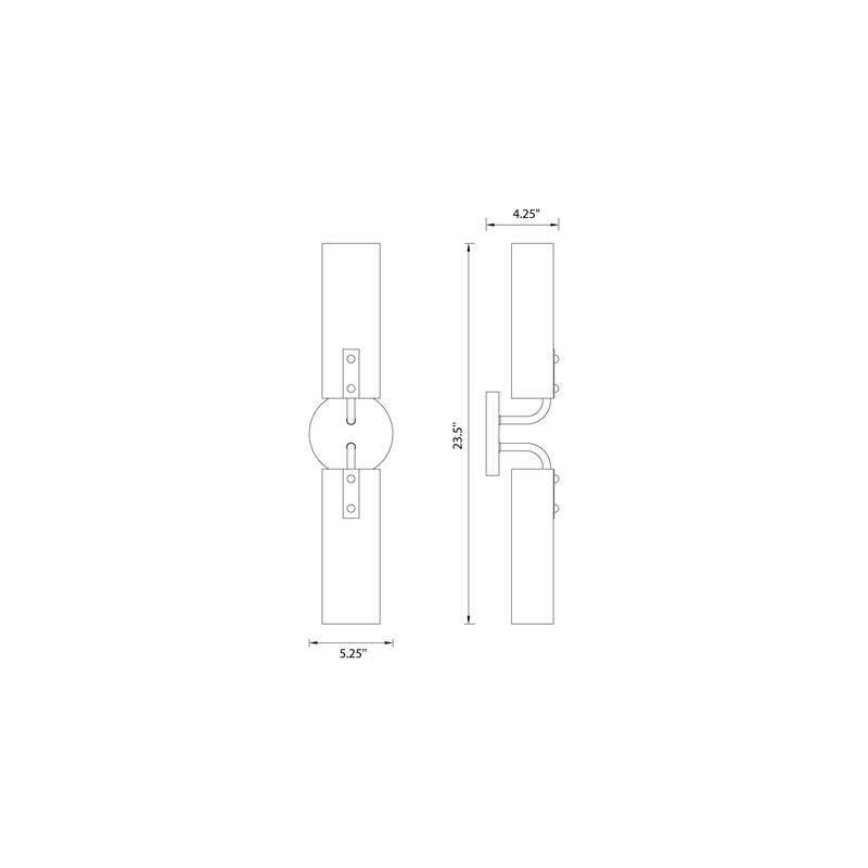 Manhasset 2 Light Wall Sconce - 5.25