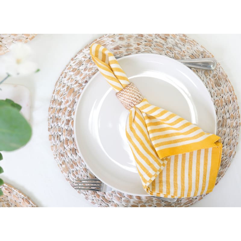 Caravan Ticking Stripe Napkins - Set of 4