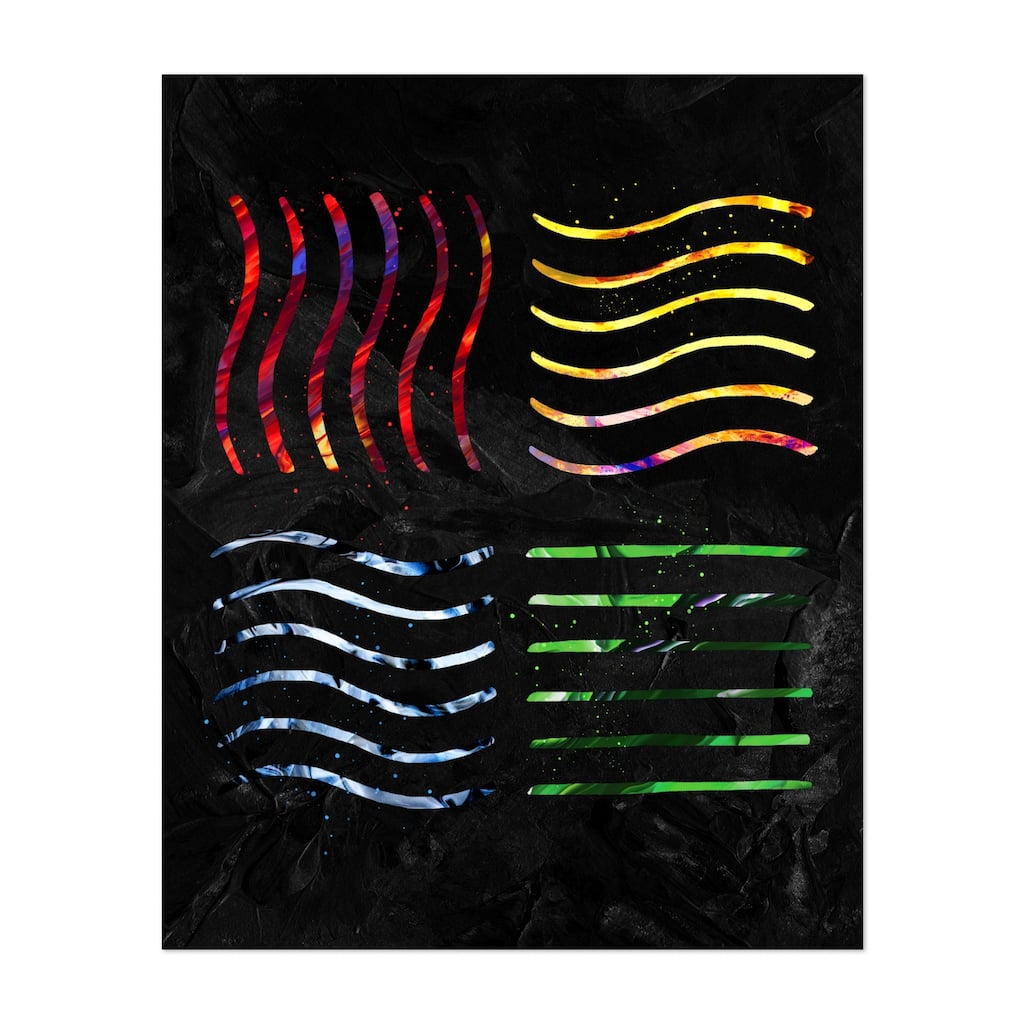 Fire Symbols Water The Fifth Element Unframed Wall Art Print/Poster