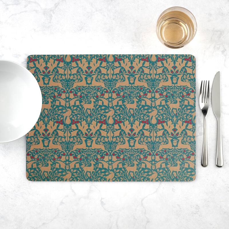 Pimpernel Traditional Christmas Placemats Set of 4 15.7 inches x 11.7