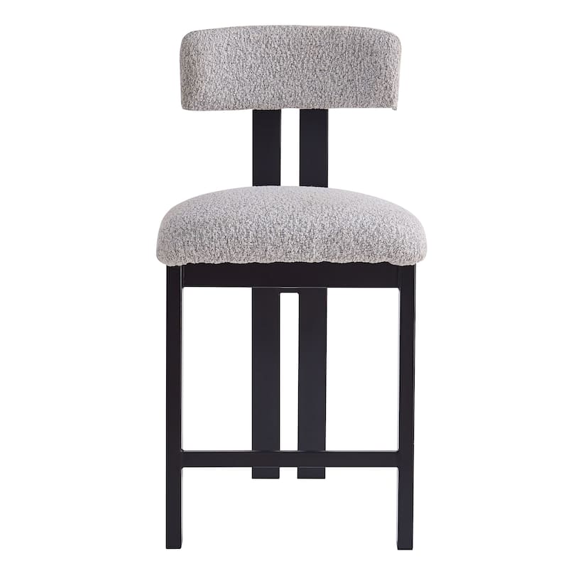 Upholstered Side Chair Dining Chairs (Set of 2) - Black+ Gray