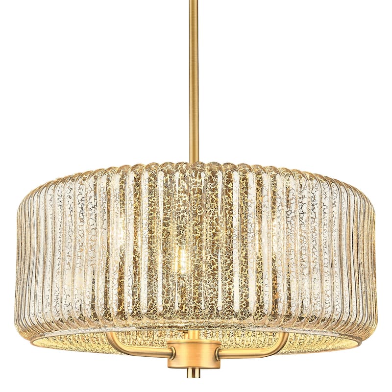 Innovations Lighting 436-3S-G436-16ME Windsor 3 Light 16" Wide Pendant - Brushed Brass