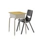 preview thumbnail 41 of 52, Student Desk with Open Front Metal Book Box & Flex Comfort Chair - 24"W x 18"D x 22.25" - 31.25"H Maple Top/Black Chair