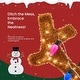 preview thumbnail 10 of 12, 5ft Outdoor Lighted Pop-Up Snowman, Large Outdoor Christmas Decorations w/ 200 LED Lights, Hat, Scarf, Multicolored Lights