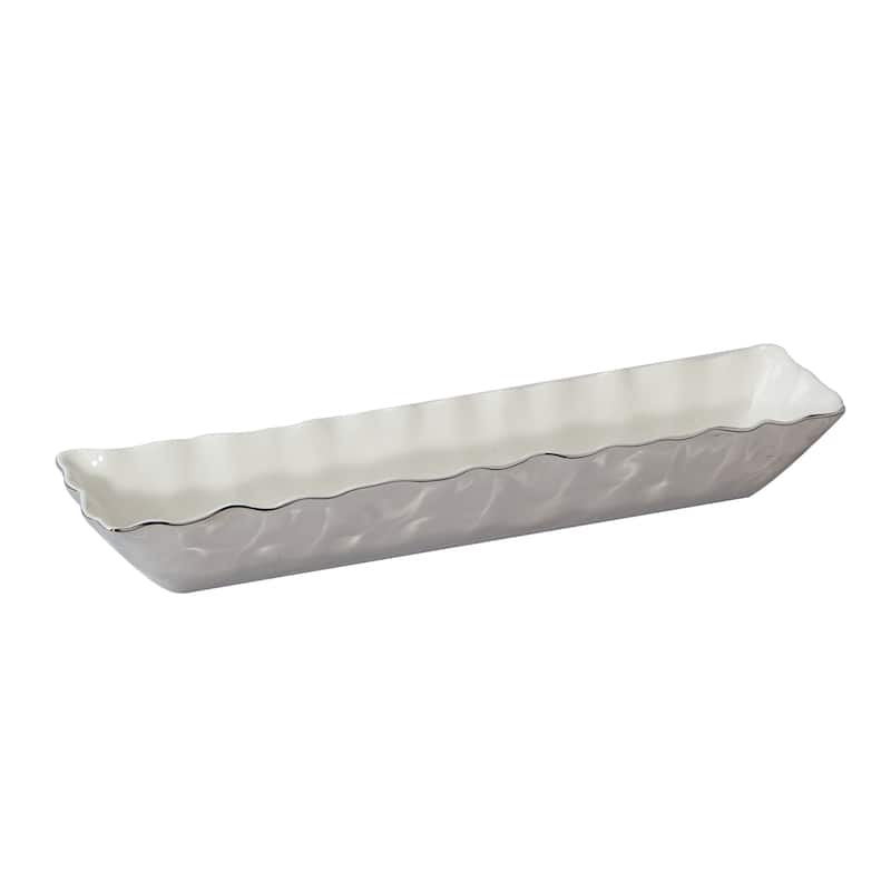 Certified International Silver Coast Cracker Tray 13" x 3" - 13" x 3"