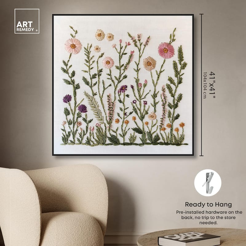 Wildflower Patch III Canvas by Art Remedy