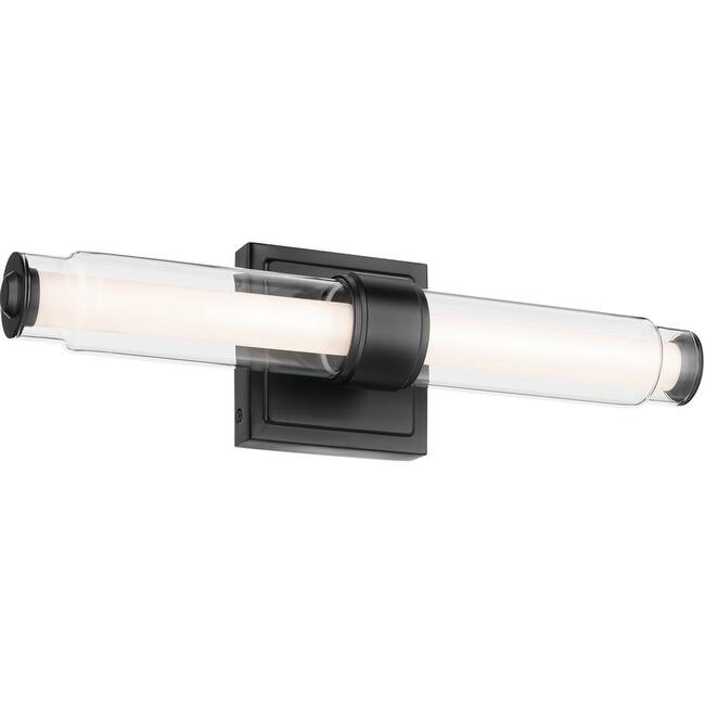 Kichler 55237LED Laurene 2 Light 19" Wide LED Vanity Light with Clear - Black