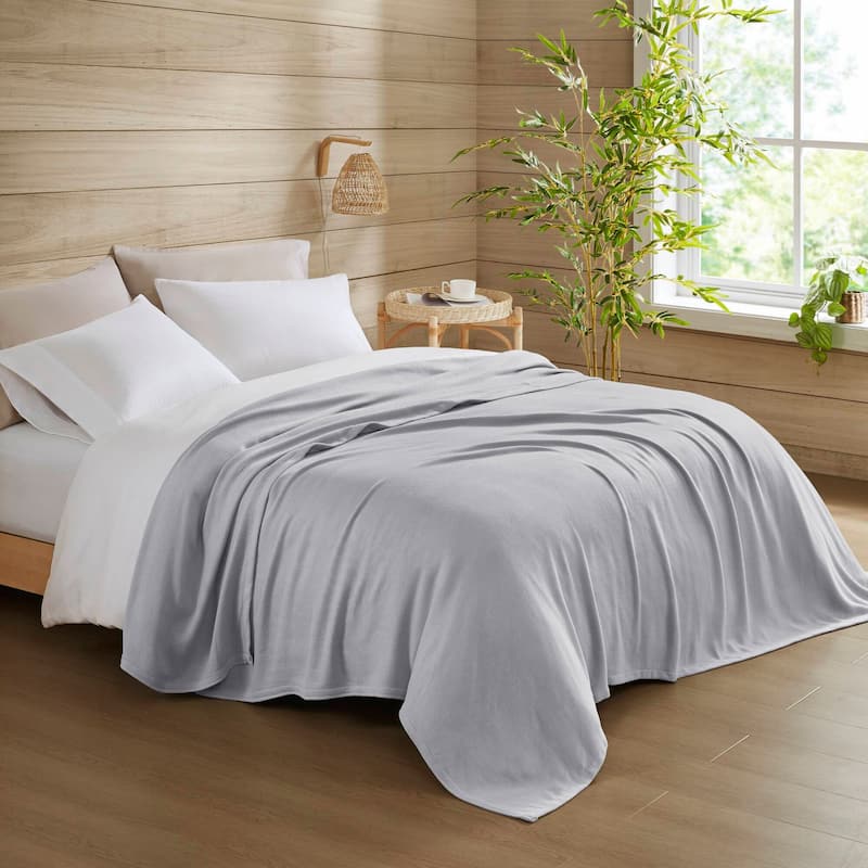 Chelsea Square Rayon from Bamboo Cooling Cotton Lightweight Blanket for Summer Spring