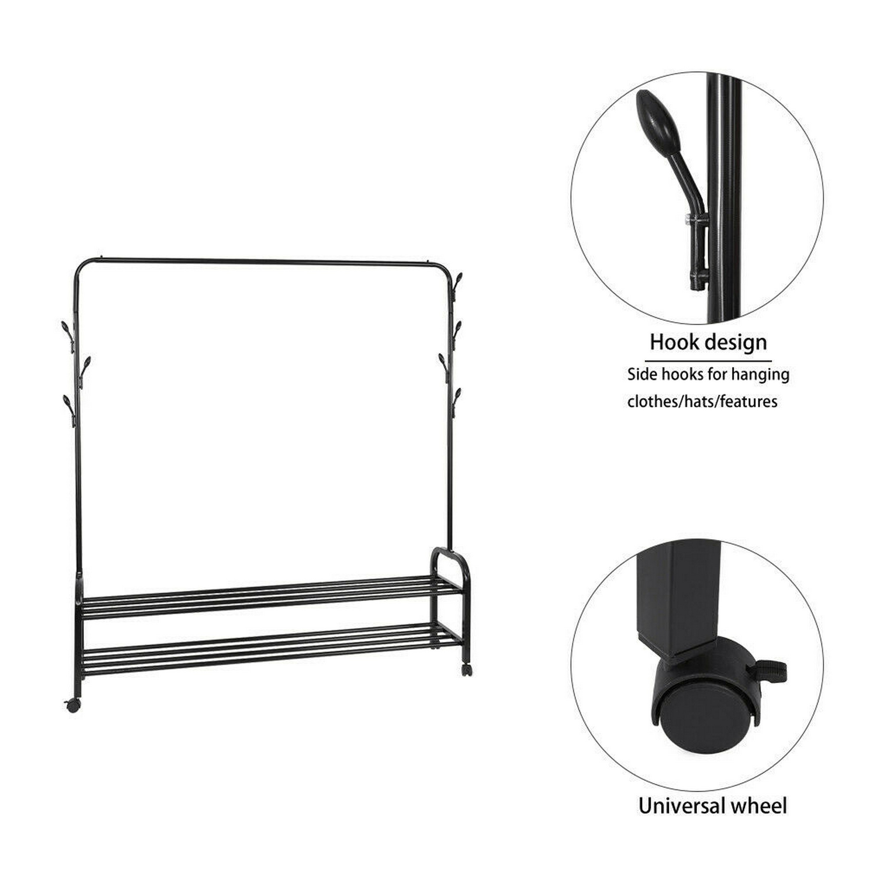 Shop Fancyhome Garment Rack Heavy Duty Portable Clothes Hanger