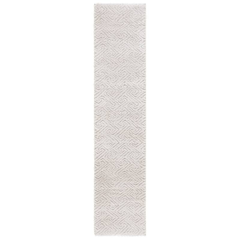 SAFAVIEH Tahoe Shag Nieki Geometric 1.2-inch Thick Rug