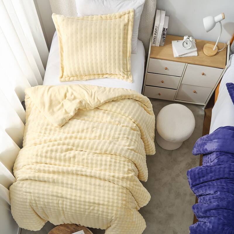 Snowball Double Chunky Bunny® - Coma Inducer® Comforter Set - Baby Almond Cream - Twin XL