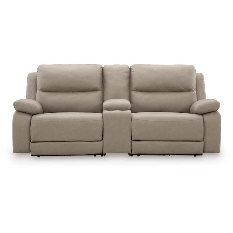 Signature Design by Ashley Brannigan Gray 3-Piece Power Reclining Sectional - 93" W x 41" D x 42" H