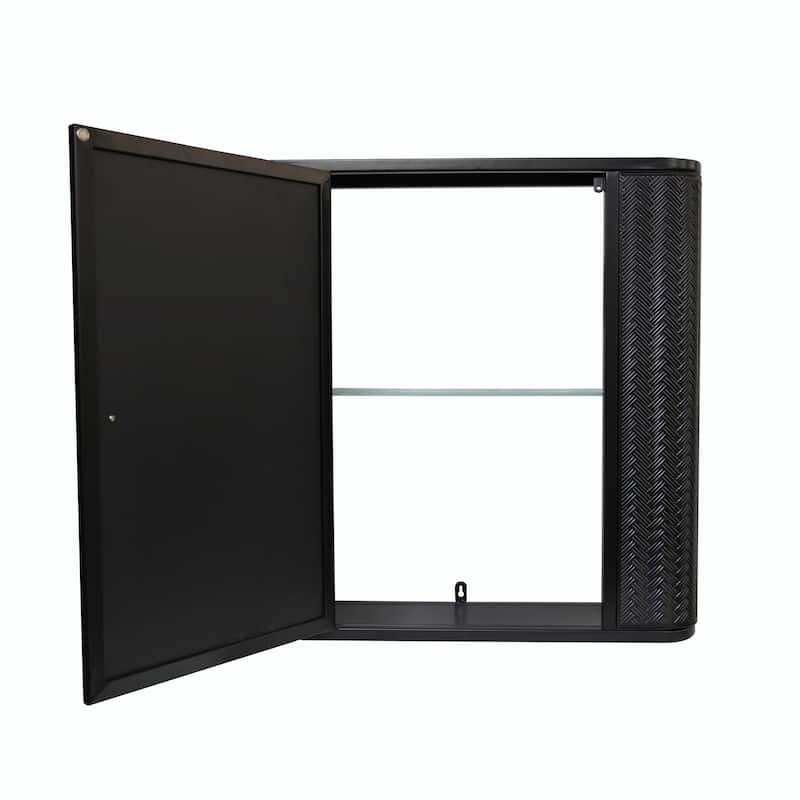 Steel Frame Mirror Cabinet - Waterproof, Space-Saving Storage