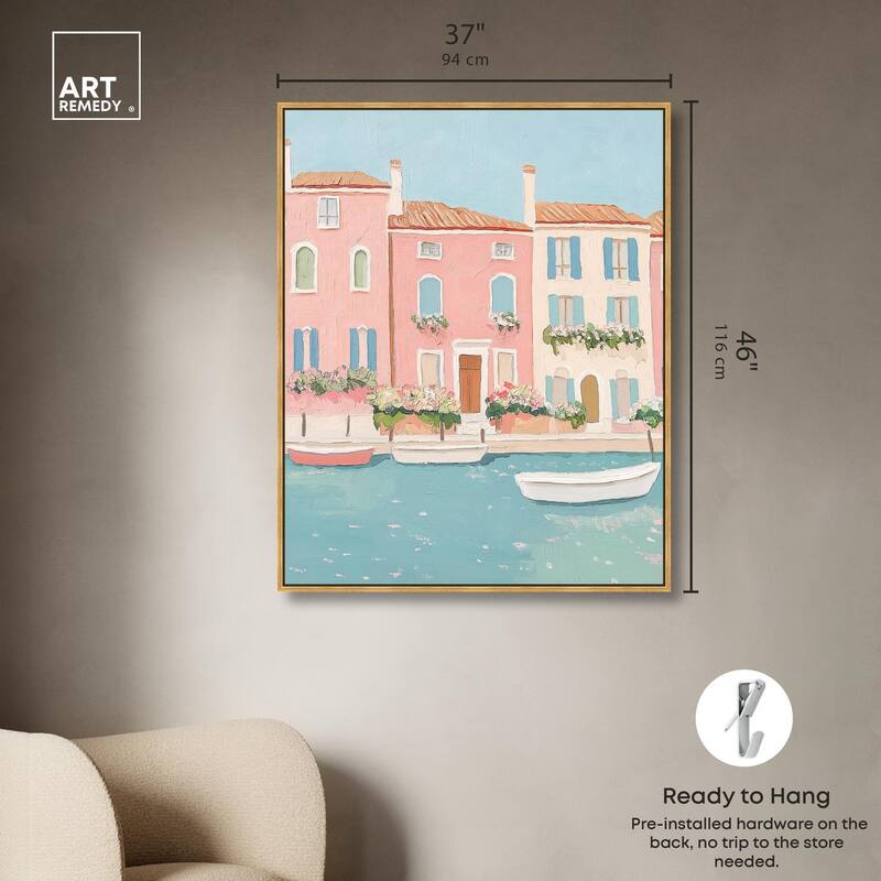 Adrift in Venice Canvas by Art Remedy