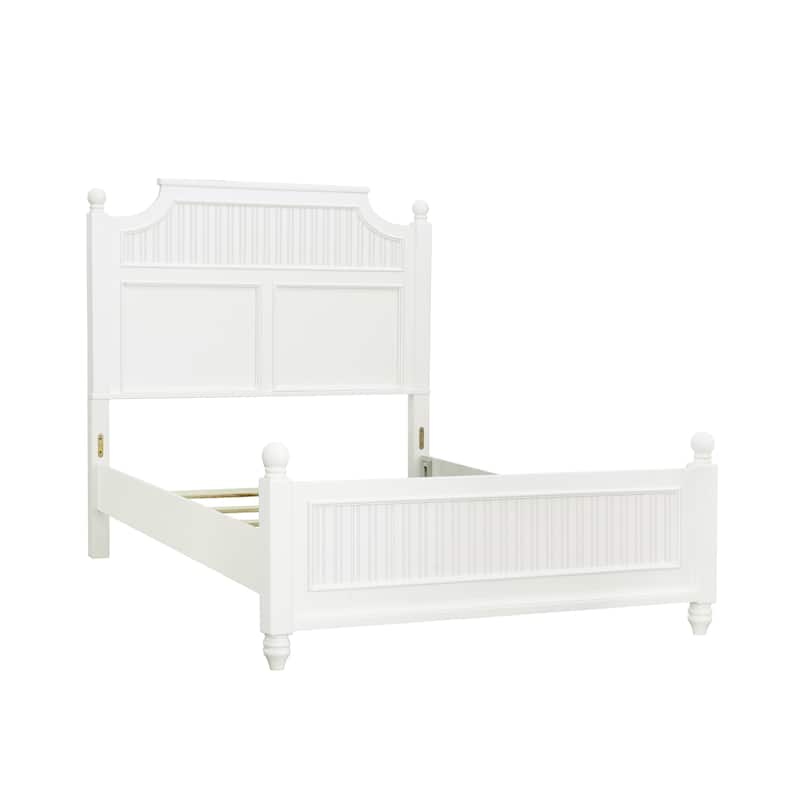 Savannah Full Poster Bed - White Finish