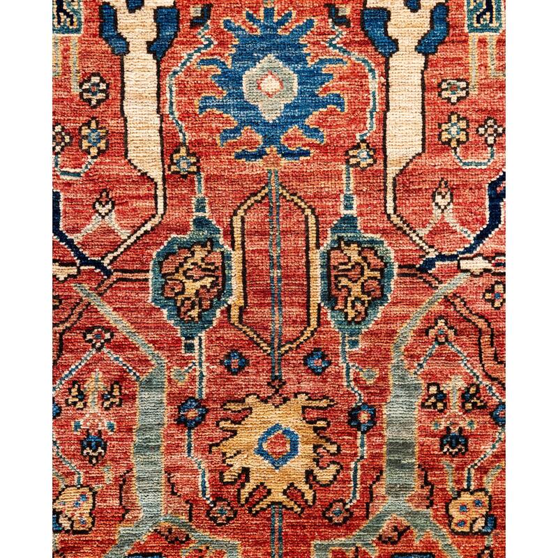 Serapi One-of-a-Kind Hand-Knotted Area Rug - Red - 8' 1" x 9' 9"