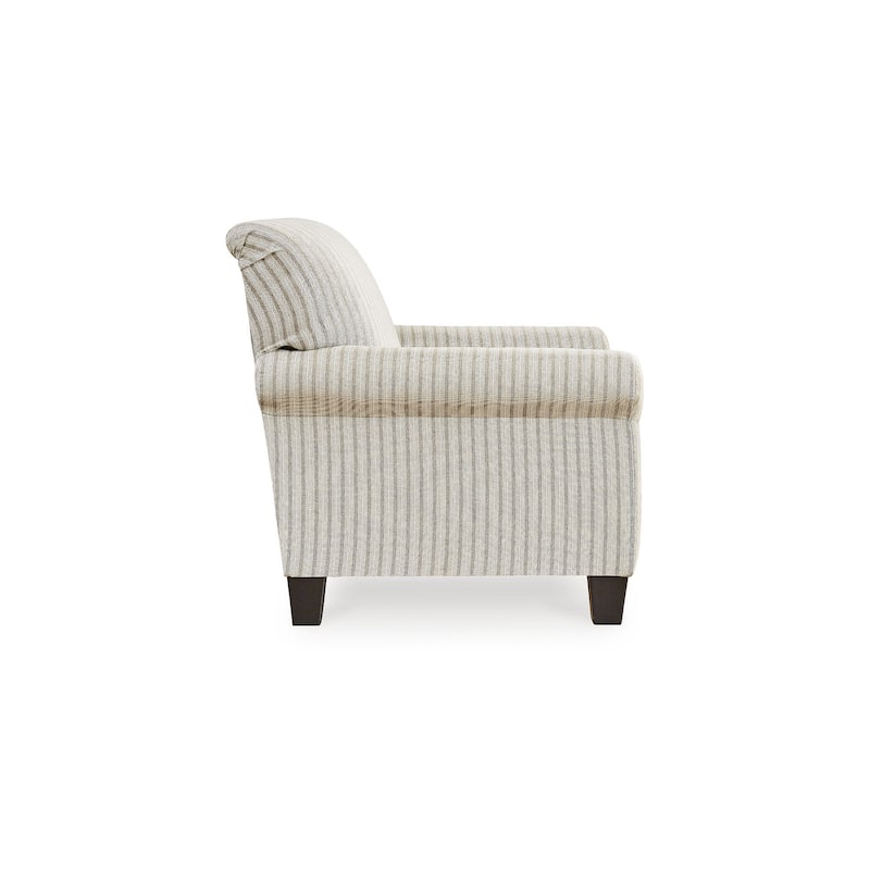 Signature Design by Ashley Valerani Brown/Beige Accent Chair - 36"W x 36"D x 36"H
