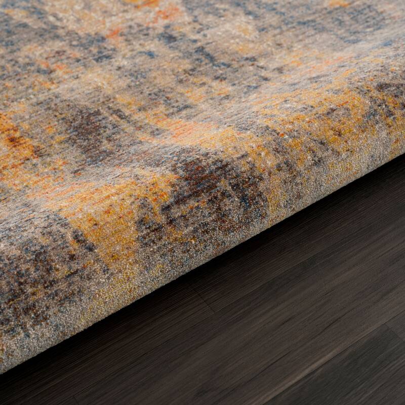 Suye Distressed Abstract Area Rug By HomeRoots - 2' x 3'