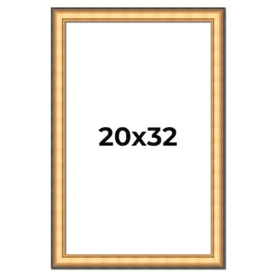 20x32 Frame Gold Plein Aire Solid Wood Picture Frame Width 2 Inches |