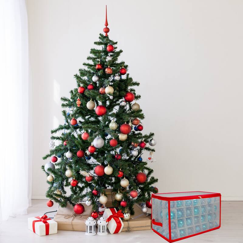 Transparent Zip Up Christmas Storage Box- Ornaments