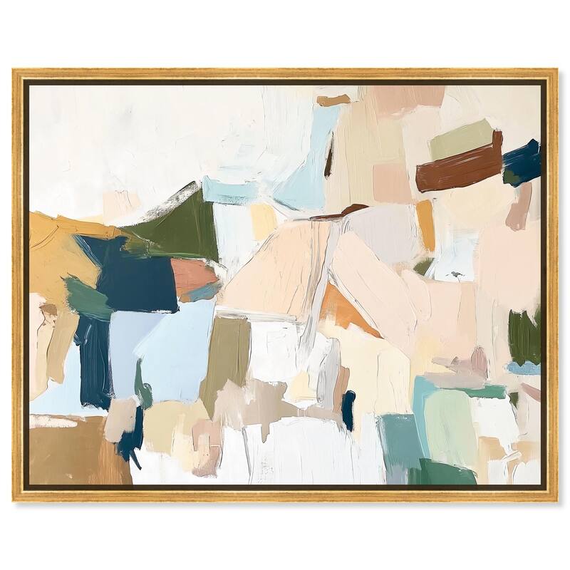 Pastel Mixture Canvas by Art Remedy - Gold - 45" x 36"